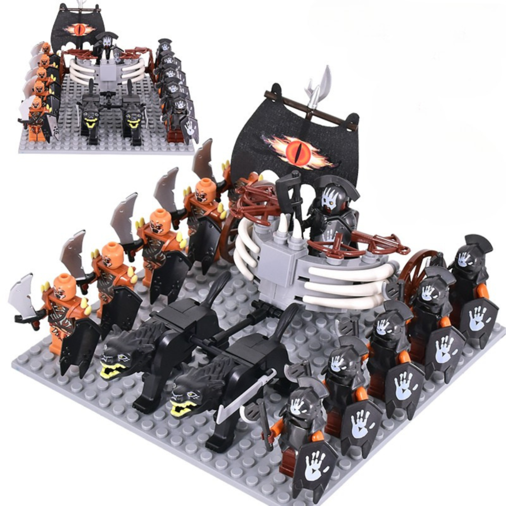 Lord of the Rings  Uruk-Hai Chariot Legions Block Figures Set
