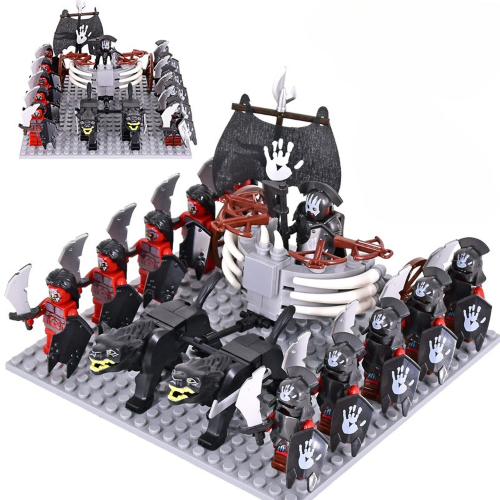 Lord of the Rings  Uruk-Hai Chariot Legions Block Figures Set