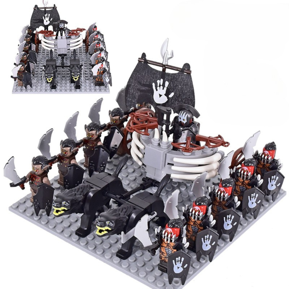 Lord of the Rings  Uruk-Hai Chariot Legions Block Figures Set