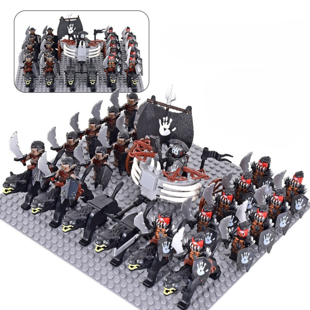 Lord of the Rings  Uruk-Hai Chariot Legions Block Figures Set