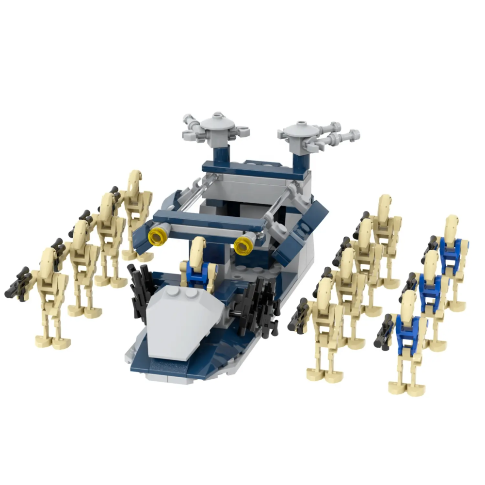 Space War Theme Battle Droid Patrol Speeder MOC Set
