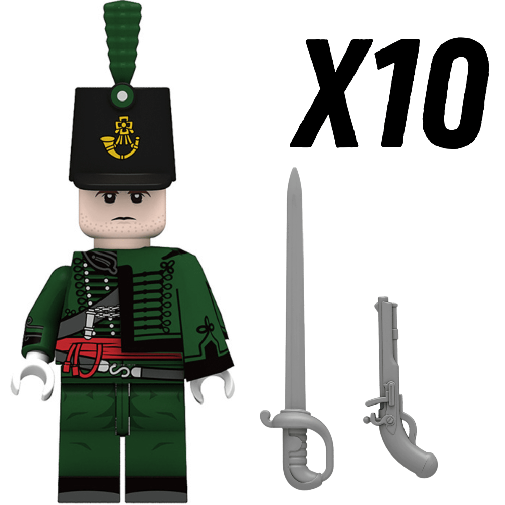 Napoleonic Wars Offices and Captains Block Figures