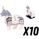 Crusades Horses and Mounts Block Figures