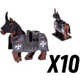 Crusades Horses and Mounts Block Figures