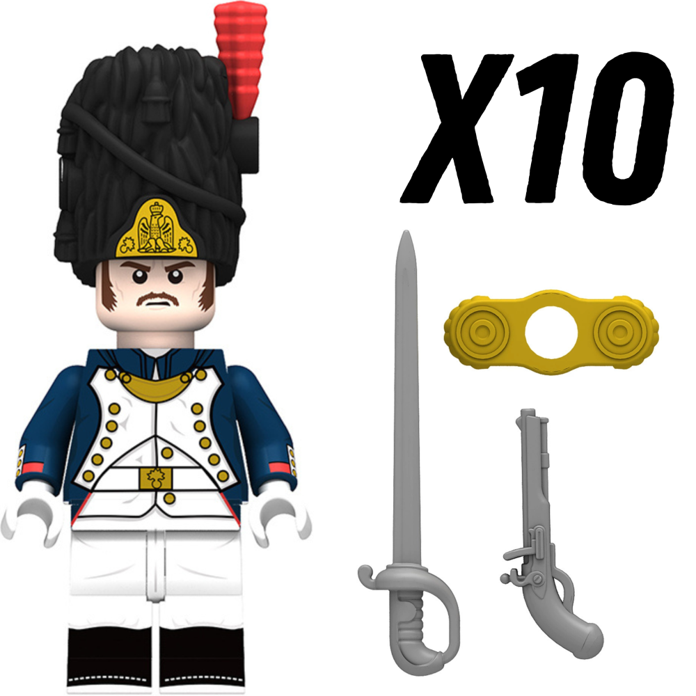 Napoleonic Wars Offices and Captains Block Figures