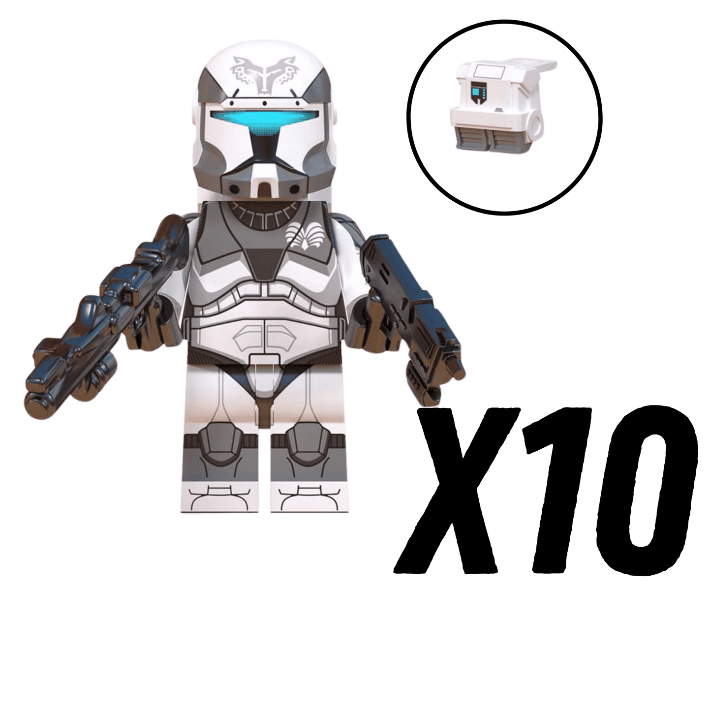 Space War Theme 104th Wolfpack Commandos Block Figures Set of 10pcs