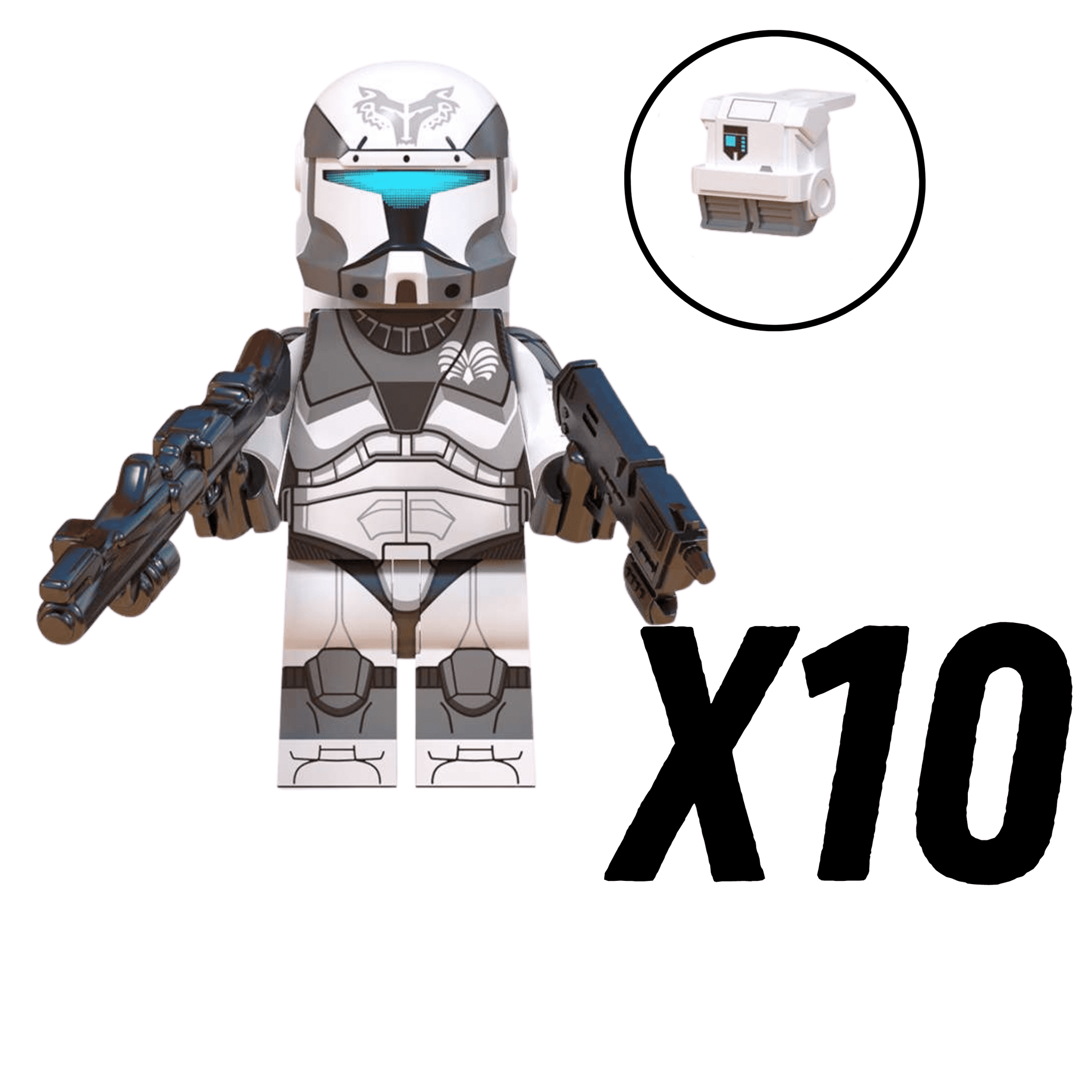 Space War Theme 104th Wolfpack Commandos Block Figures Set of 10pcs
