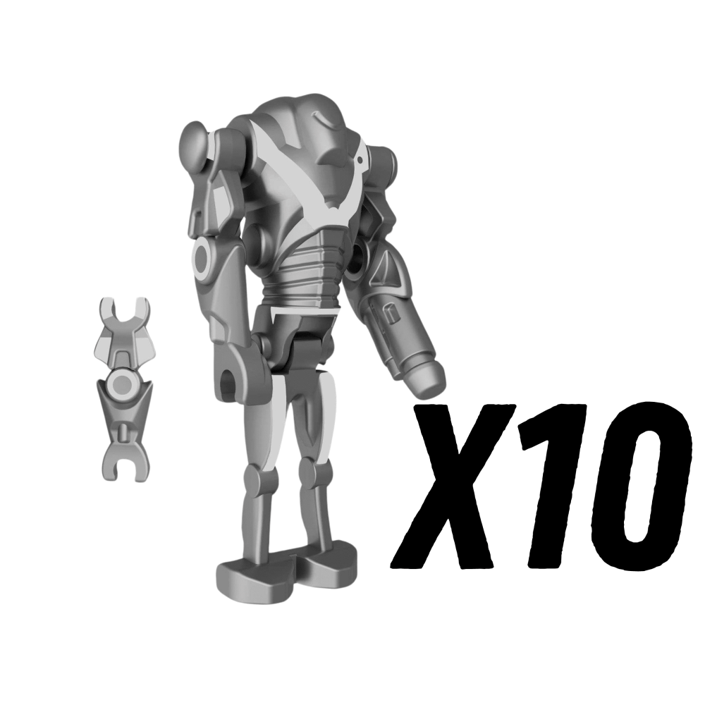 Space War Theme B2-RP Super Battle Droid with Cannon Arm Block Figures Set