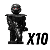 Space War Theme Phase 3 Dark Troopers Block Figures Set Style 1