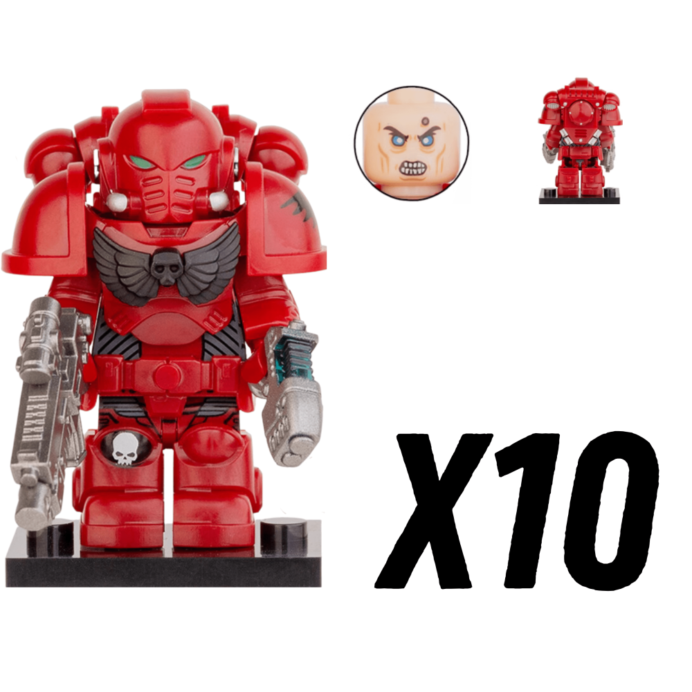 Blood Angels Space Marines Block Figures Set