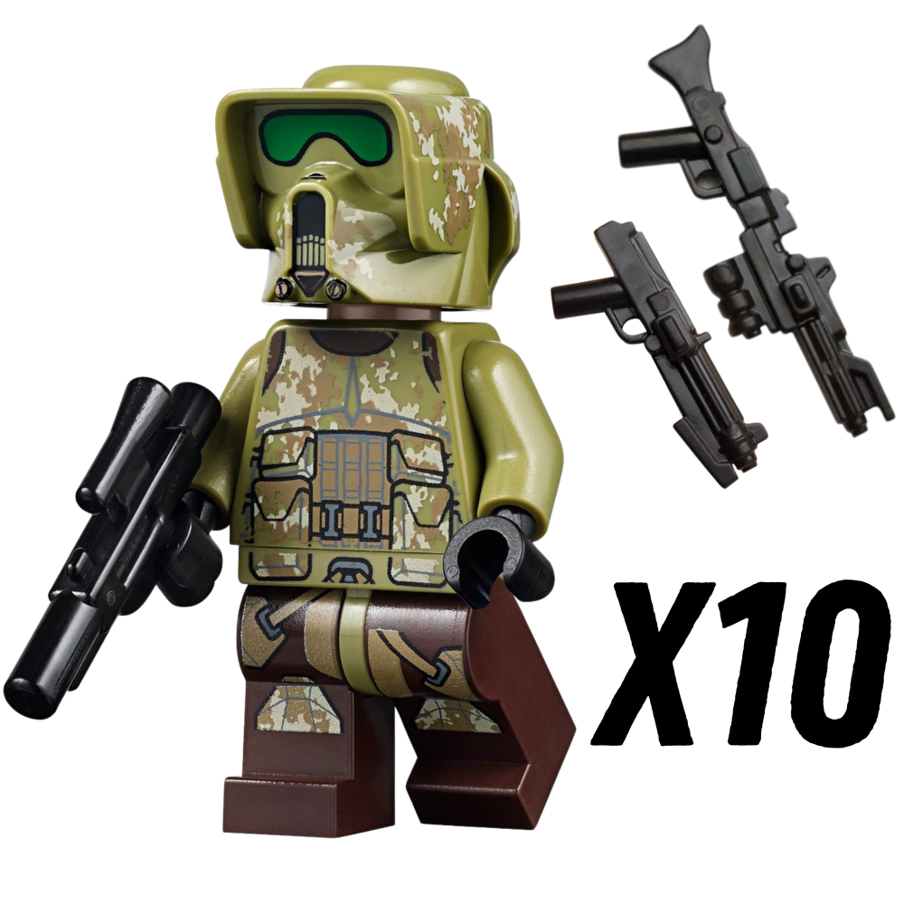 Space War Theme Kashyyyk Scout Trooper Block Figures Set of 10pcs
