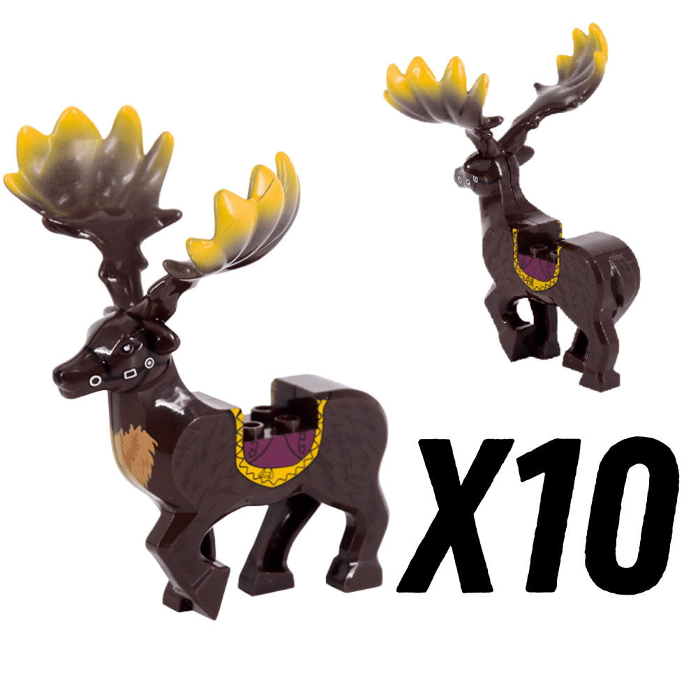 Lord the Rings Elven Elks Mounts for Block Figures