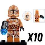 Space War Theme Geonosis Clone Troopers Block Figures Set of 10pcs