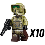 Space War Theme Kashyyyk Scout Trooper Block Figures Set of 10pcs
