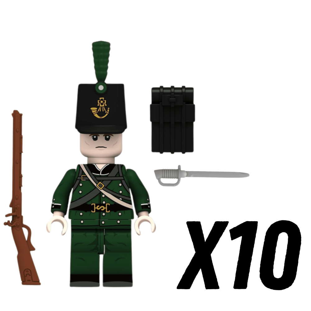 95th Rifles British Block Figures Set of 10pcs