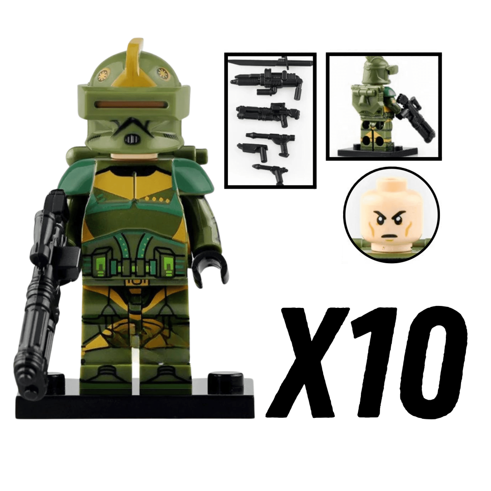Space War Theme Phase 1 Kashyyyk Clone Trooper Block Figures Set of 5pcs