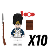 Grenadiers of the Old Guard Block Figures Set of 5pcs