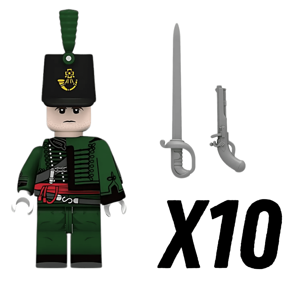 Napoleonic Wars Officer Of the 95th Regiment Block Figures Set of 5pcs
