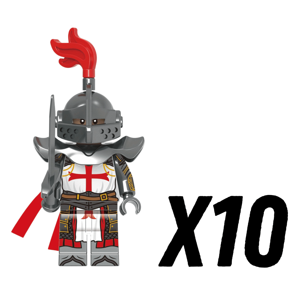 Crusades Knights Templar Elite Swords Block Figures Set of 5pcs