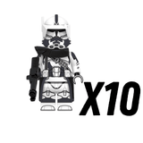 Space War Theme 104th Heavy Wolfpack Clone Trooper Block Figures Set of 10pcs