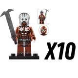 Lord the Rings Uruk-Hai Berserkers Block Figures Set 5pcs