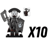 Lord the Rings Uruk-Hai Commander Infantry Block Figures Set 5pcs