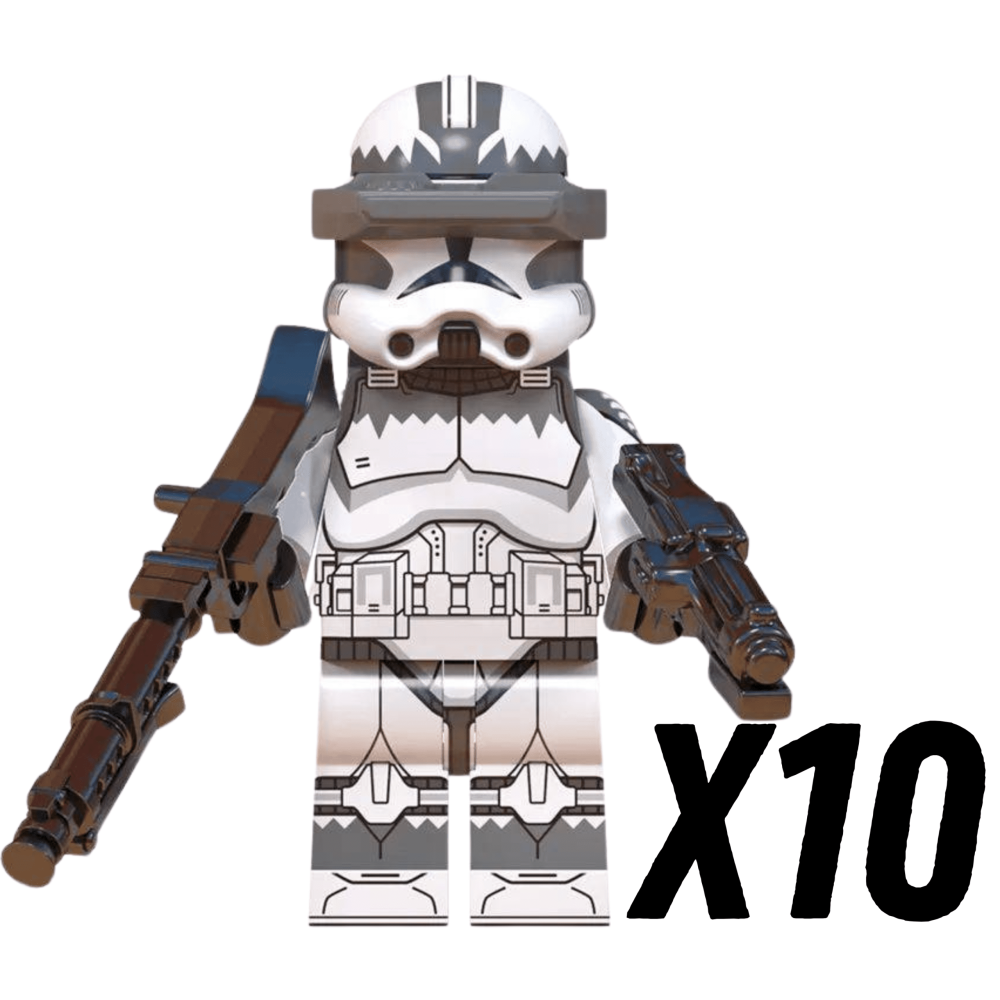 Space War Theme 104th Wolfpack Sargeants Clone TrooperBlock Figures Set