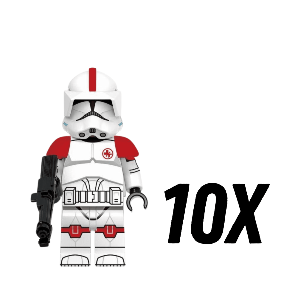 Space War Theme Clone Medic Troopers of the 6th Sector Army Block Figures