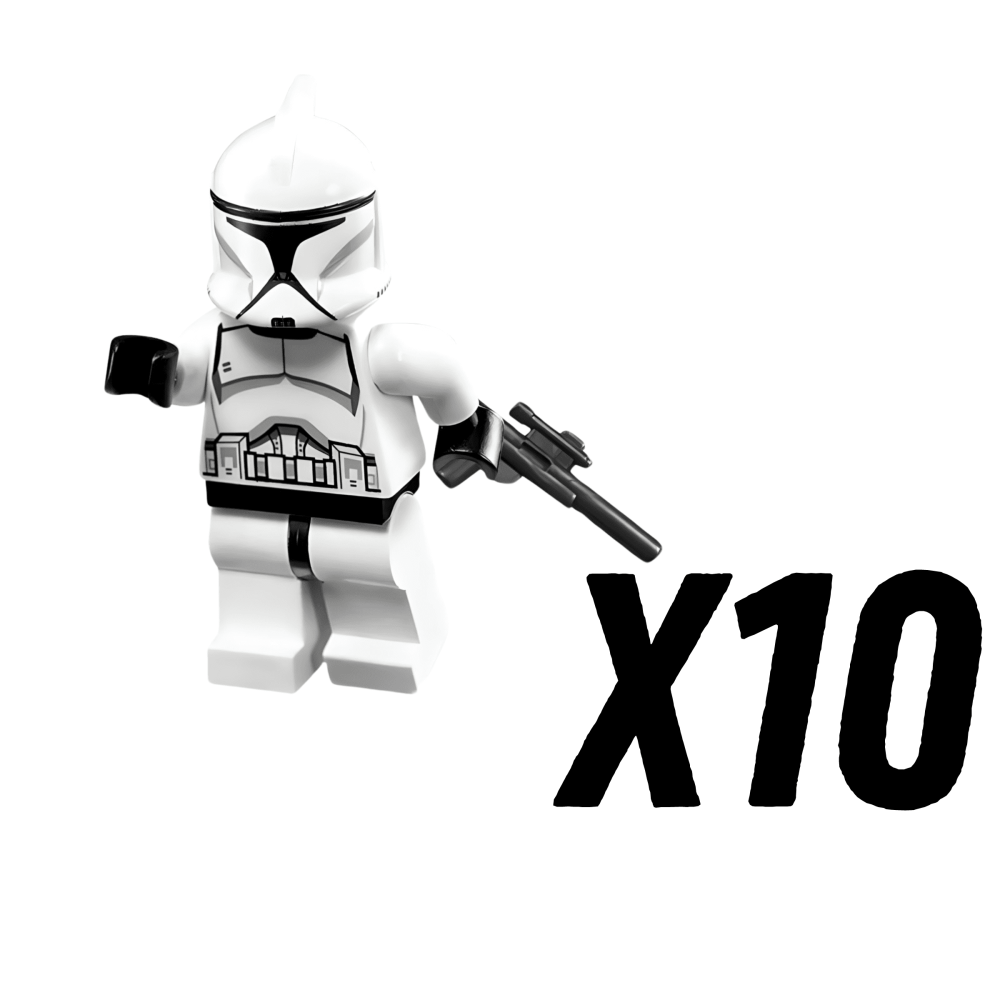 Space War Theme Phase 1 Clone Troopers Block Figures Set of 10pcs