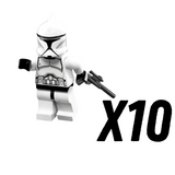 Space War Theme Phase 1 Clone Troopers Block Figures Set of 10pcs