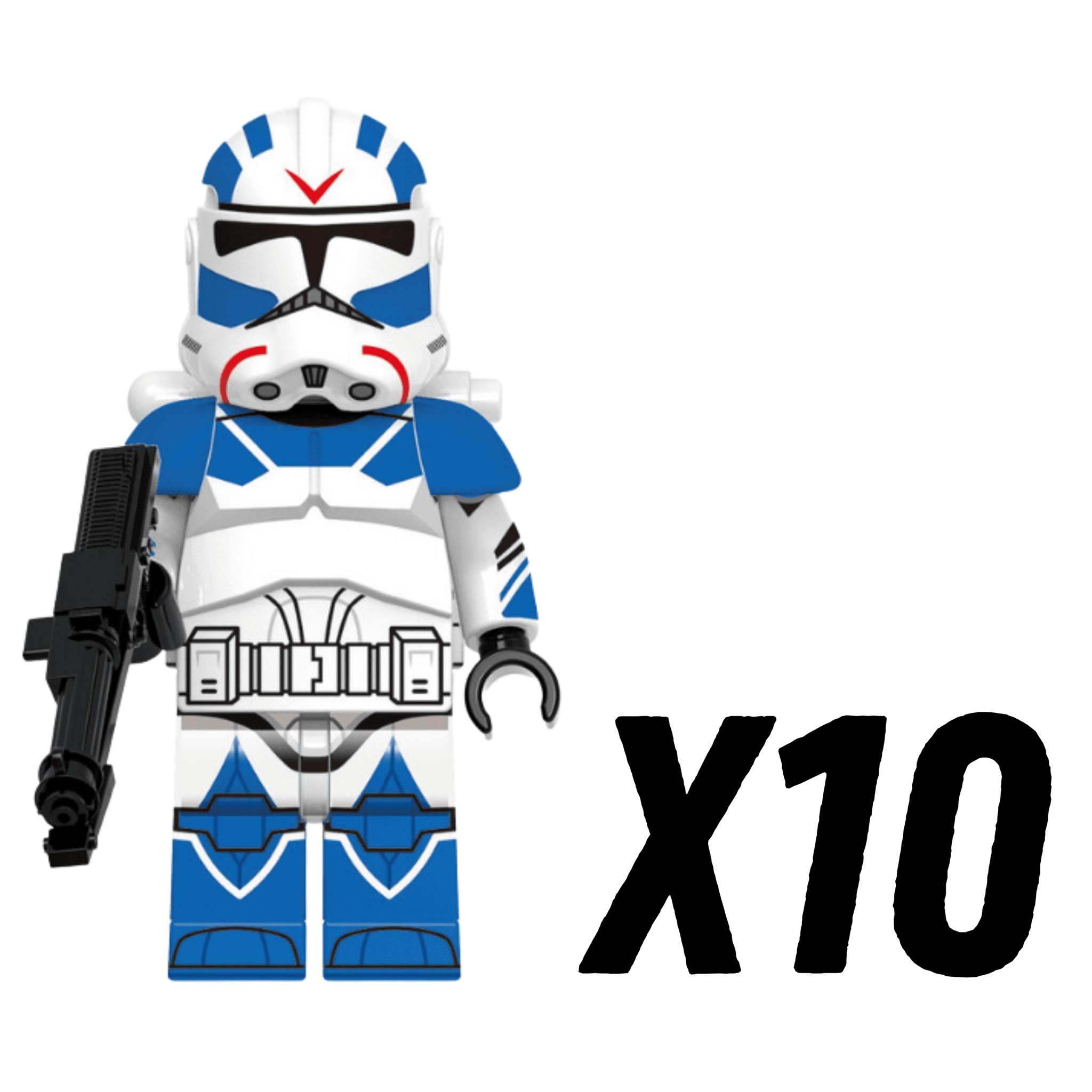 Space War Theme 501st Armoured Jetpack Clone Troopers Block Figures Set of 5pcs