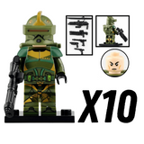 Space War Theme Phase 1 Kashyyyk Clone Trooper Block Figures Set of 5pcs
