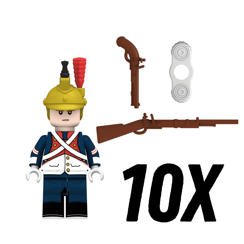 Dutch Dragoon Block Figures Set of 5pcs