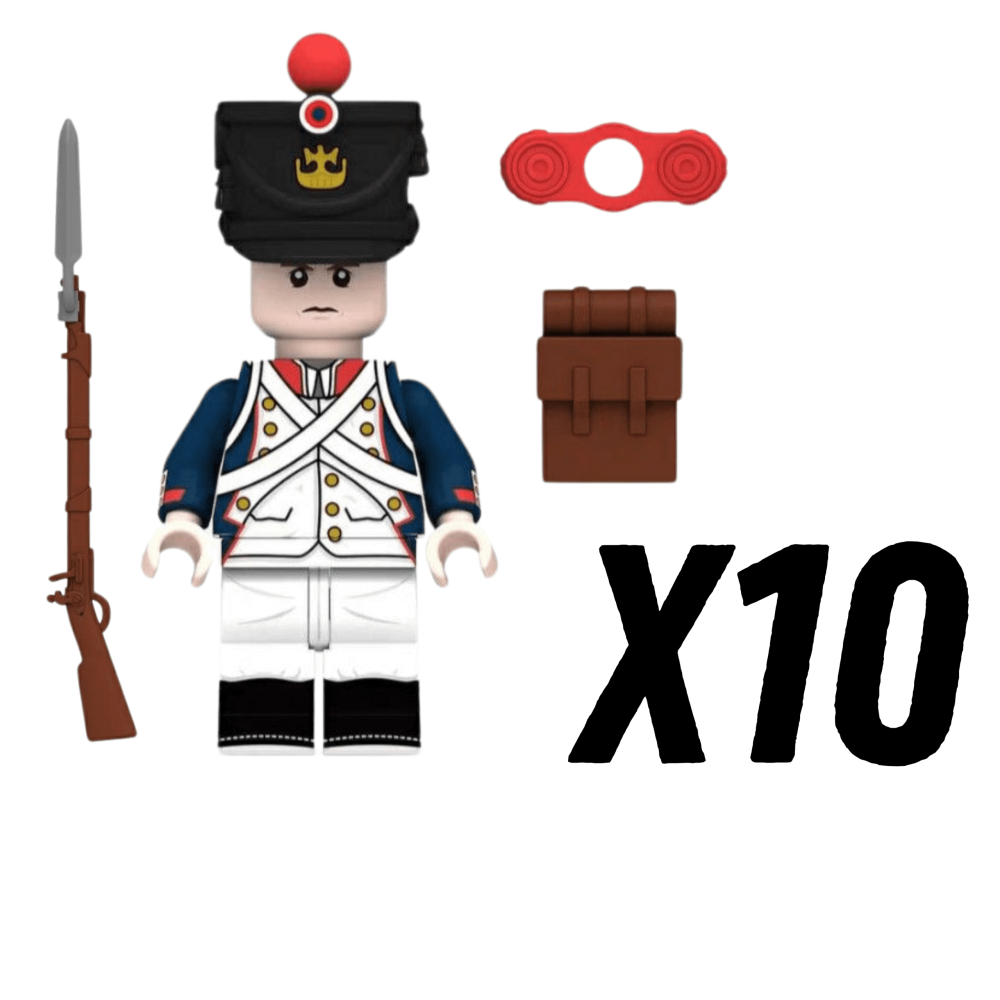 French Fusilier Block Figures Set