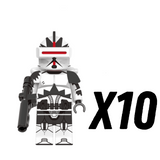 Space War Theme 13th Battalion Phase 1 Clone Troopers Block Figures Set of 10pcs