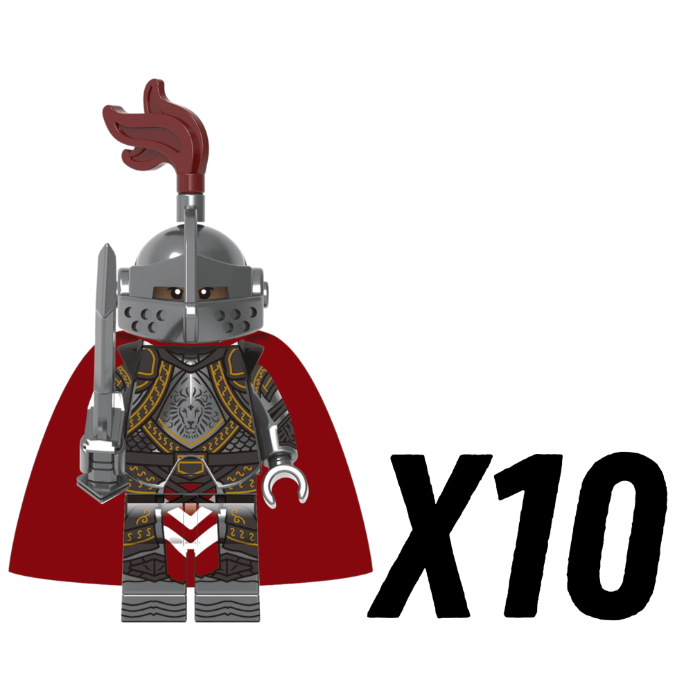 Crusades Knights Templar Patron Knights Block Figures Set  With Swords