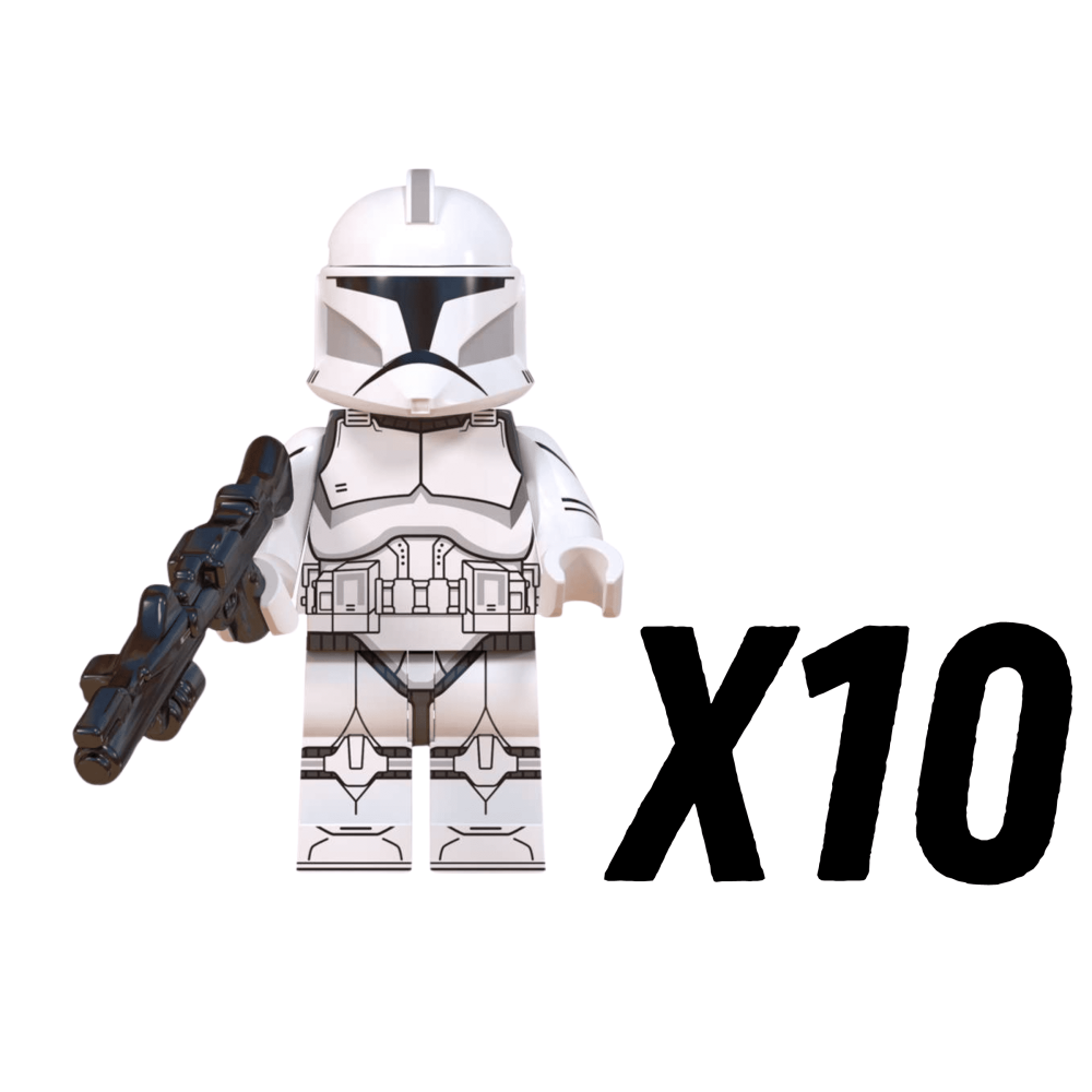 Space War Theme Phase 1 Clone Troopers With DC-15A Blaster Block Figures