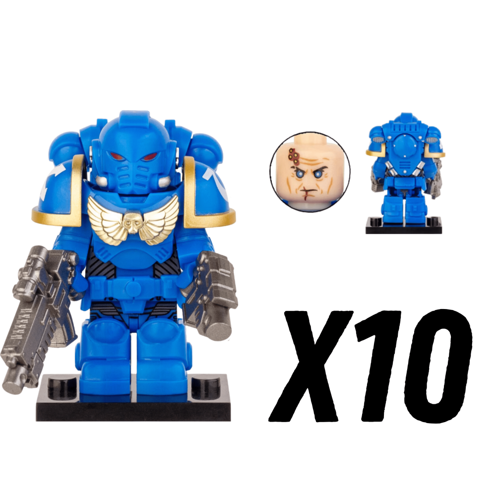 Ultramarines Space Marines Block Figures Set