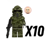 Space War Theme Kashyyyk 41st Forest ARF Clone Trooper Block Figures Set