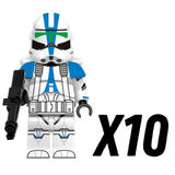 Space War Theme 501st Jetpack Clone Troopers Block Figures Set of 5pcs