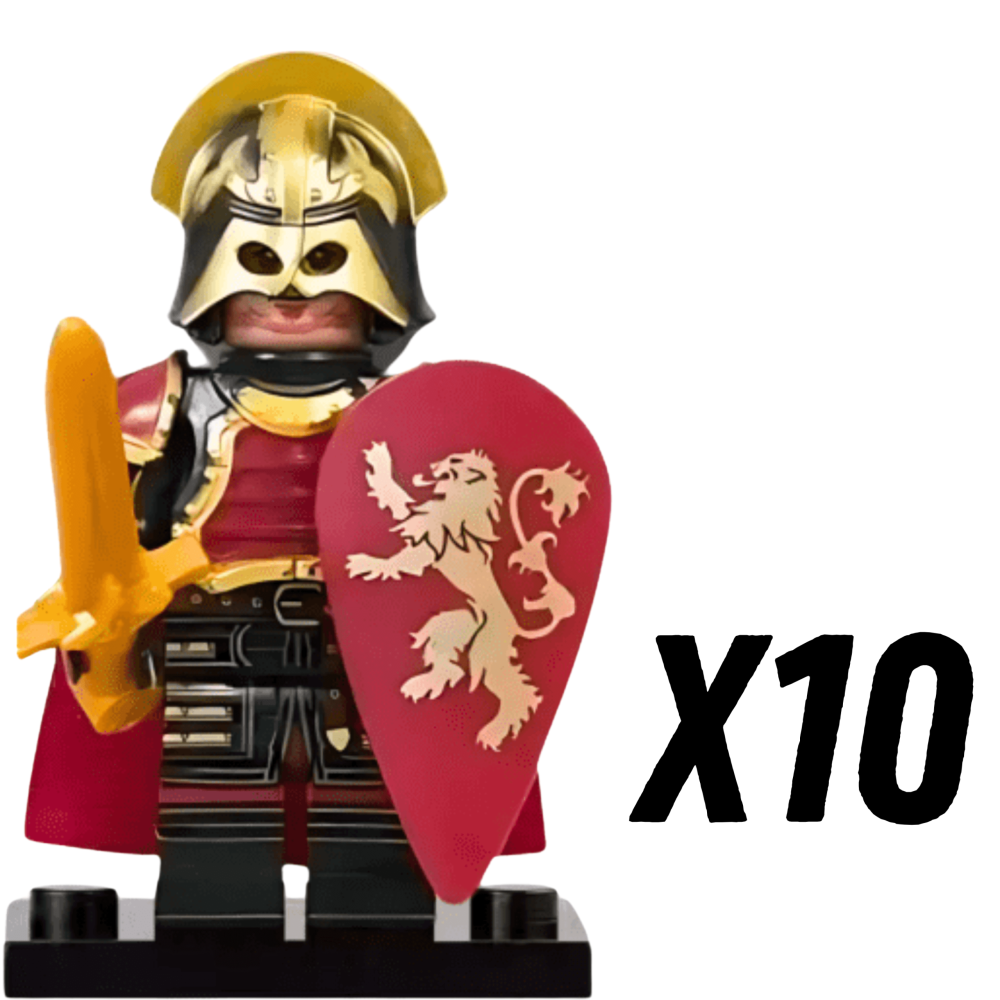 Game of Thrones House Lannister The Golden Knights Block Figures Set