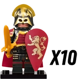 Game of Thrones House Lannister The Golden Knights Block Figures Set