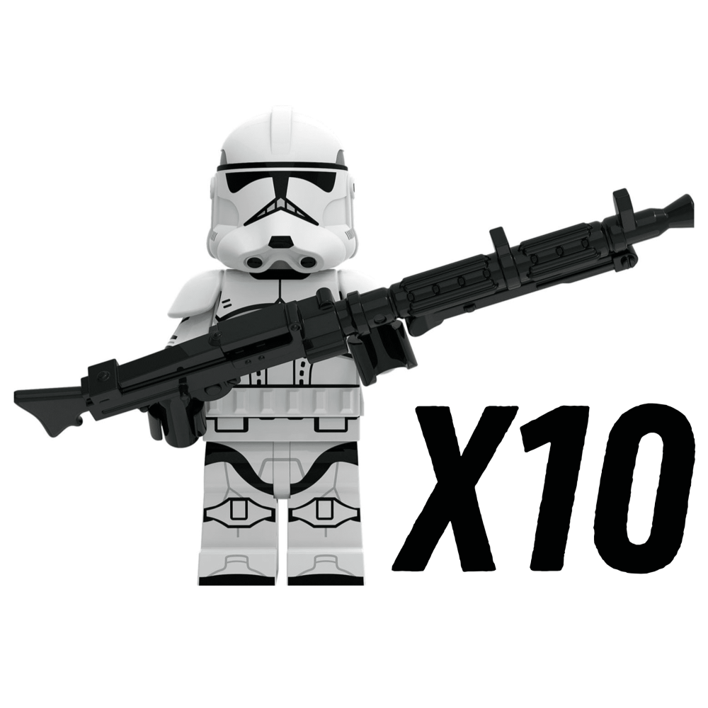 Space War Theme Phase 2 Clone Troopers Block Figures Set of 10pcs
