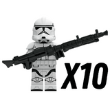 Space War Theme Phase 2 Clone Troopers Block Figures Set of 10pcs