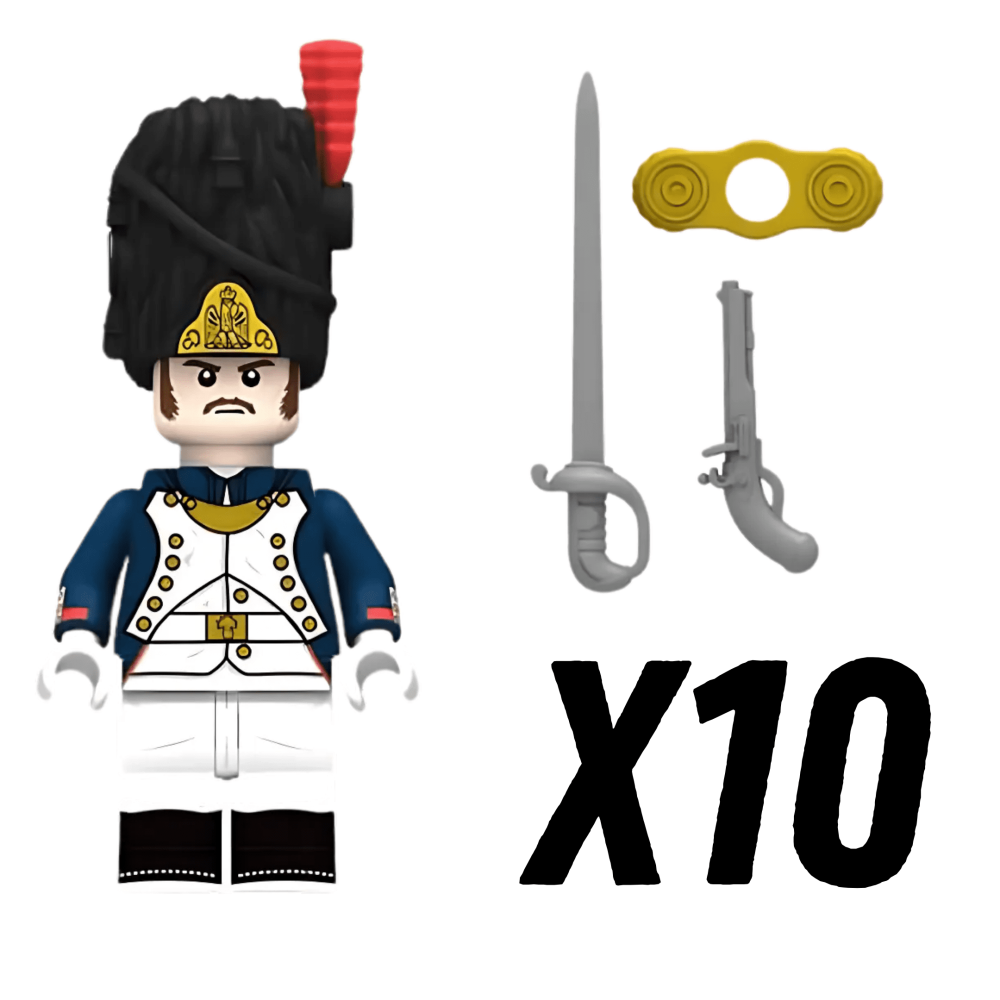 Napoleonic Wars Officer Of the Old Grenadiers Block Figures Set of 5pcs