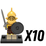 Roman Gladiators Murmillos Minifigures Set of 10pcs 6-41