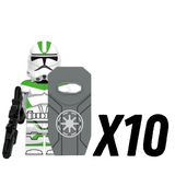 Space War Theme 442nd Clone Trooper With Shields Block Figures Set of 5pcs