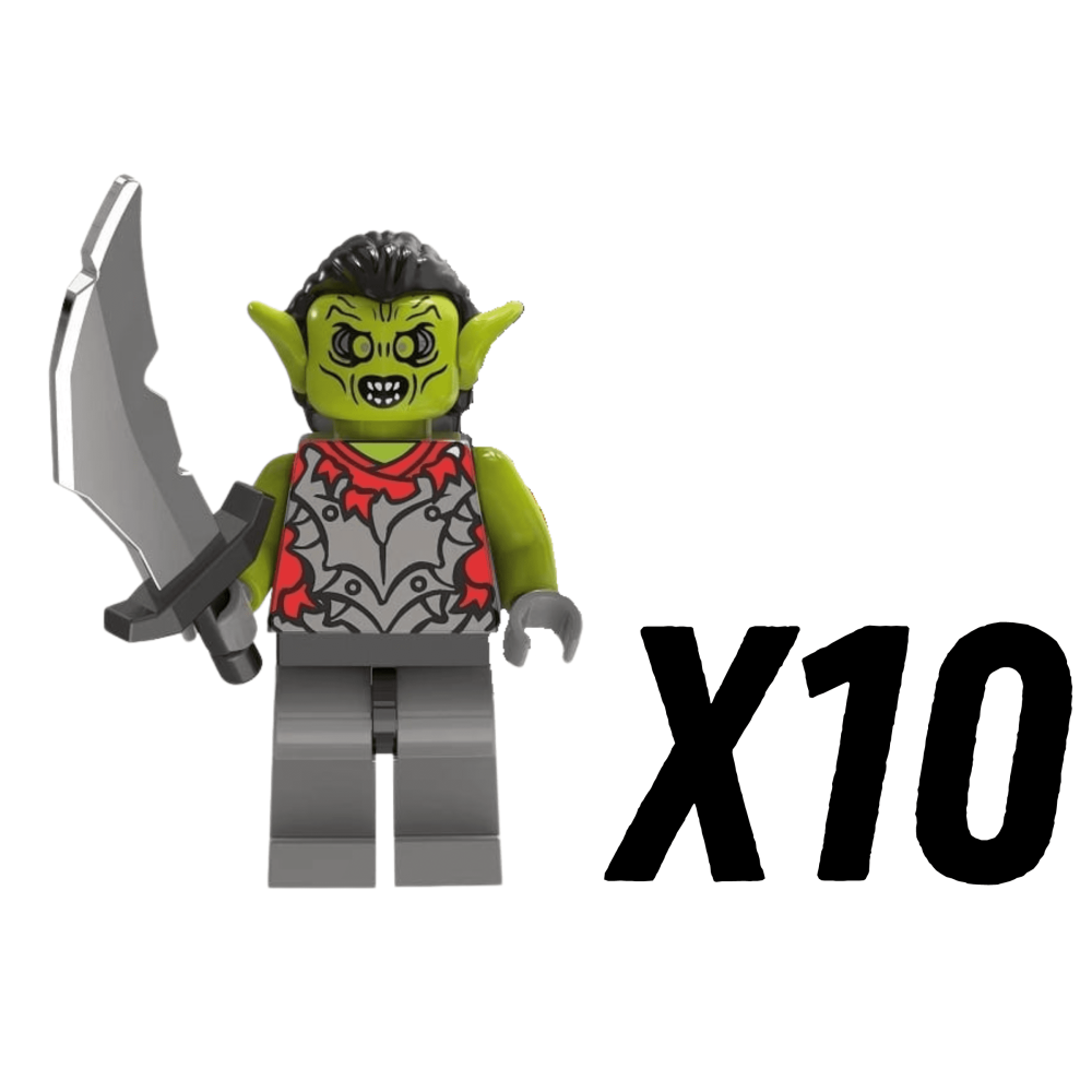 Lord the Rings Moria Orcs Block Figures Set 5pcs