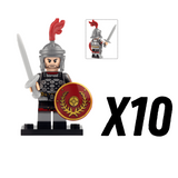 Roman Signifier Guards Block Figures Set of 10pcs