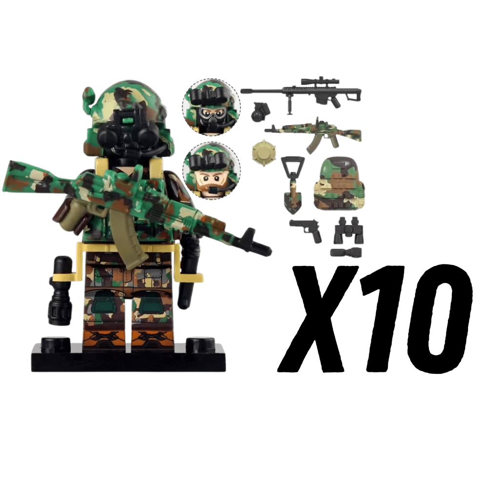 Russian Alpha Special ForcesBlock Figures Set